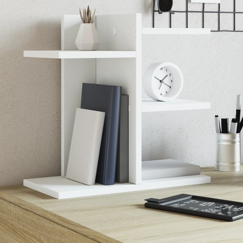 Organisateur du Bureau Vidaxl 42x21.5x42 cm Blanc de bois transformé