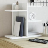 Vidaxl Bureau Organizer 42x21.5x42 cm Bianco in legno elaborato