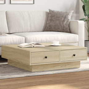 Vidaxl salontafel 90x90x28 cm spaanplaat sonoma eikenkleurig