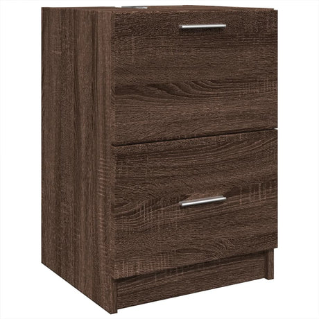 Vidaxl wastafelkast 40x37x59 cm bewerkt hout bruin eikenkleurig