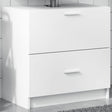 Vidaxl wastafelkast 59x37x59 cm bewerkt hout wit