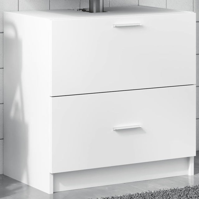 Vidaxl wastafelkast 59x37x59 cm bewerkt hout wit