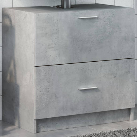 Vidaxl wastafelkast 59x37x59 cm bewerkt hout betongrijs