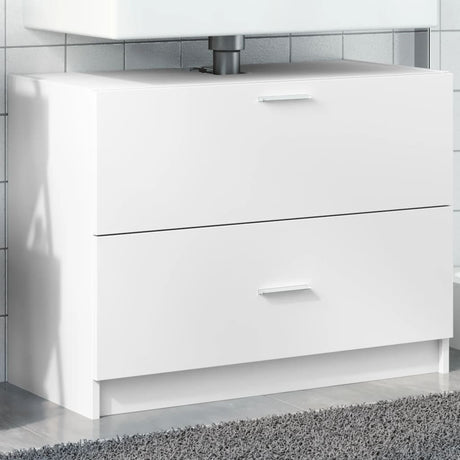 Vidaxl wastafelkast 78x37x59 cm bewerkt hout wit