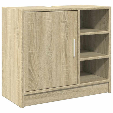 Vidaxl wastafelkast 63x29x55 cm bewerkt hout sonoma eikenkleurig
