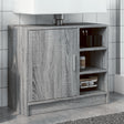 Vidaxl wastafelkast 63x29x55 cm bewerkt hout grijs sonoma eikenkleurig