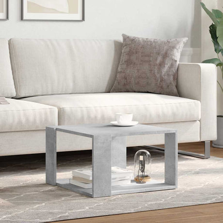 Vidaxl salontafel 51,5x51,5x30 cm bewerkt hout betongrijs