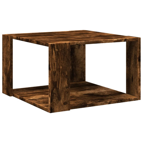 Vidaxl salontafel 51,5x51,5x30 cm bewerkt hout gerookt eikenkleurig