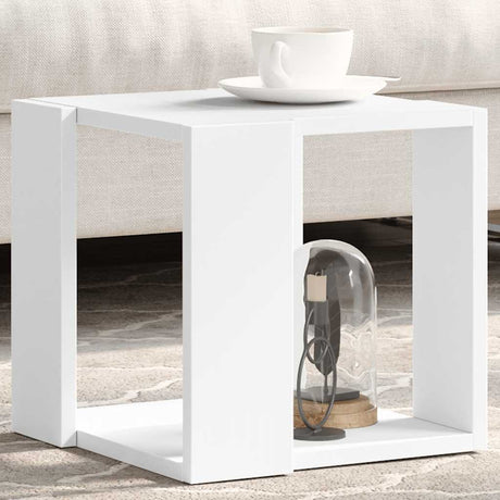 Vidaxl salontafel 32x32x30 cm bewerkt hout wit