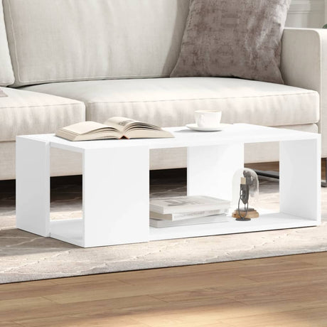 Vidaxl salontafel 89,5x48x30 cm bewerkt hout wit