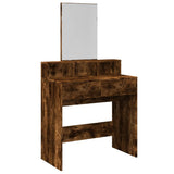 Vidaxl kaptafel met spiegel 80x41x144,5 cm gerookt eikenkleurig