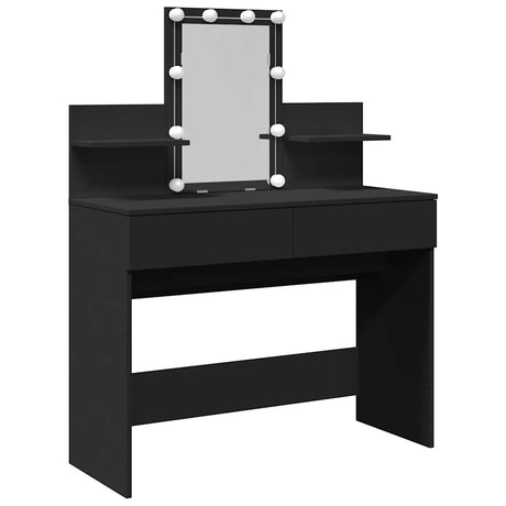 Vidaxl kaptafel met led-verlichting 100x40x130 cm zwart