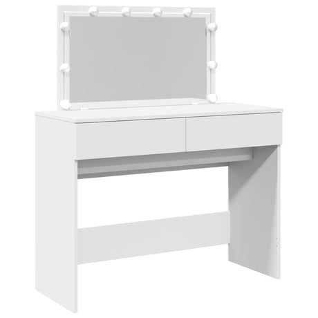 Vidaxl kaptafel met led-verlichting 100x40x120 cm wit