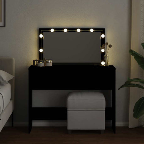 Vidaxl kaptafel met led-verlichting 100x40x120 cm zwart