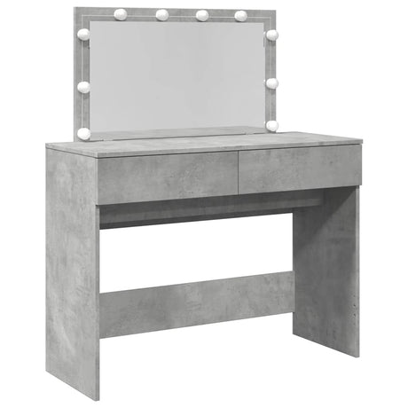 Vidaxl kaptafel met led-verlichting 100x40x120 cm betongrijs