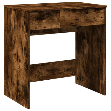 Vidaxl kaptafel met spiegel 73x46,5x120 cm gerookt eikenkleurig