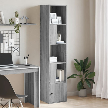 Vidaxl boekenkast 40x36x189 cm bewerkt hout grijs sonoma eikenkleurig
