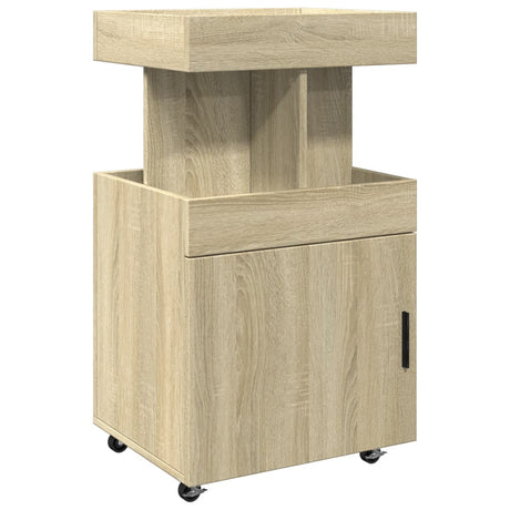 Vidaxl drankkar 50x41x89 cm bewerkt hout sonoma eikenkleurig