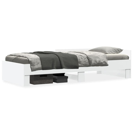 Vidaxl bedframe bewerkt hout wit 100x200 cm