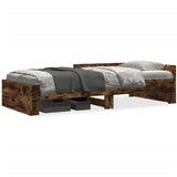 Vidaxl bedframe zonder matras hout gerookt eikenkleurig 100x200 cm