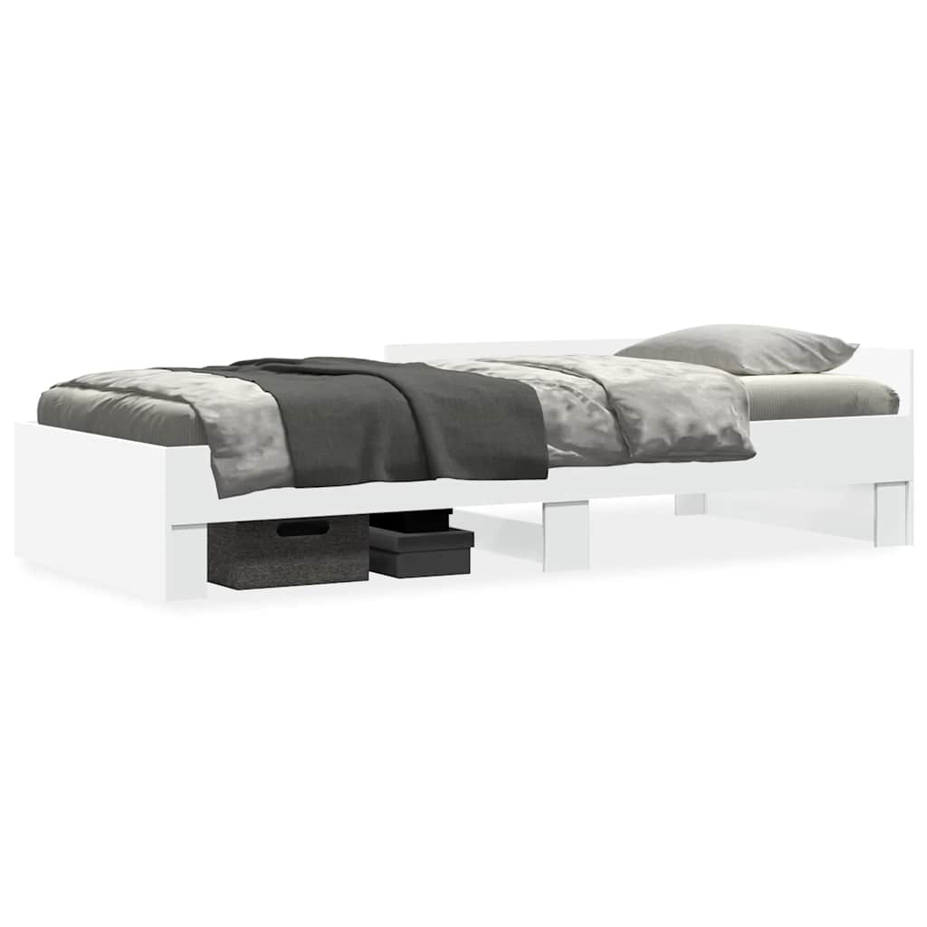 Vidaxl bedframe bewerkt hout wit 90x190 cm