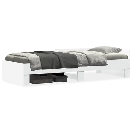 Vidaxl bedframe bewerkt hout wit 90x190 cm