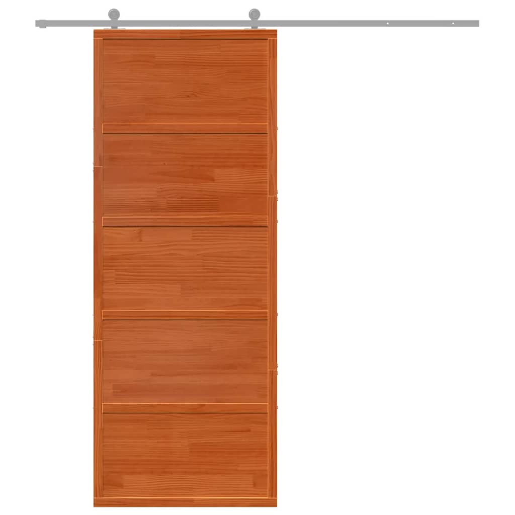 Vidaxl Sliding Porte 80x208 cm Brunier