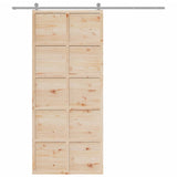 Vidaxl sliding door 90x208 cm solid pine