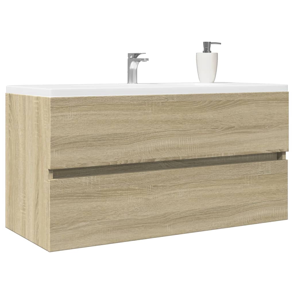 Vidaxl wastafelkast 90x38,5x45 cm spaanplaat sonoma eikenkleurig