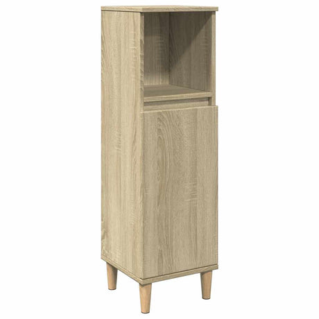 Vidaxl badkamerkast 30x30x100 cm bewerkt hout sonoma eikenkleurig