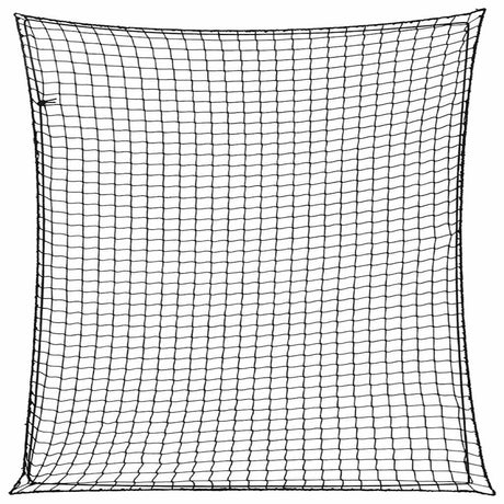 Vidaxl aanhangwagennet elastisch touw 3x3 m polypropeen zwart