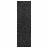 Vidaxl vloerkleed zizur binnen en buiten 80x250 cm jute look antraciet