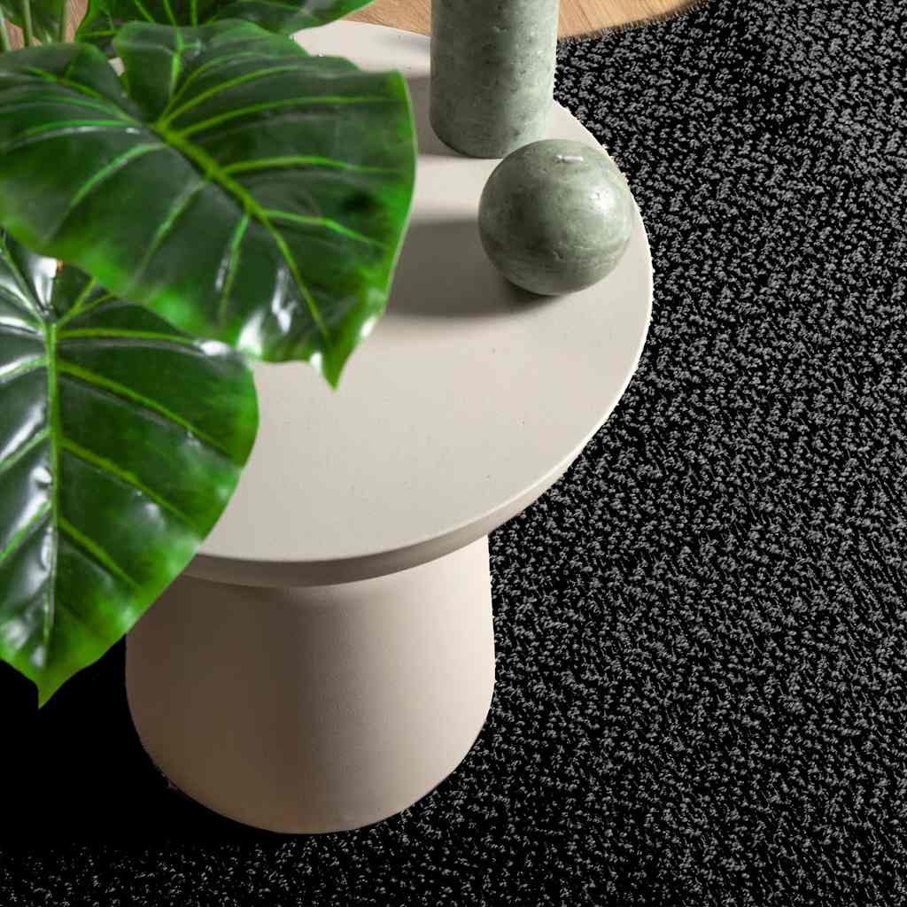 Vidaxl rug Zizur inside and outside 120x120cm jute look anthracite