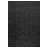 Vidaxl Rug Zizur inne og utenfor 120x170cm Jute Look Anthracite