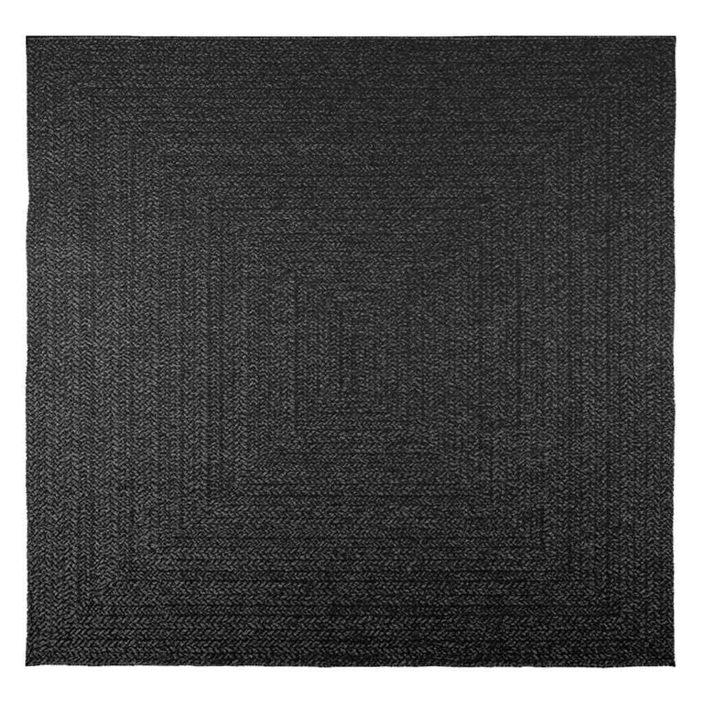 Vidaxl Rug Zizur znotraj in zunaj 200x200cm jute Poglej antracit