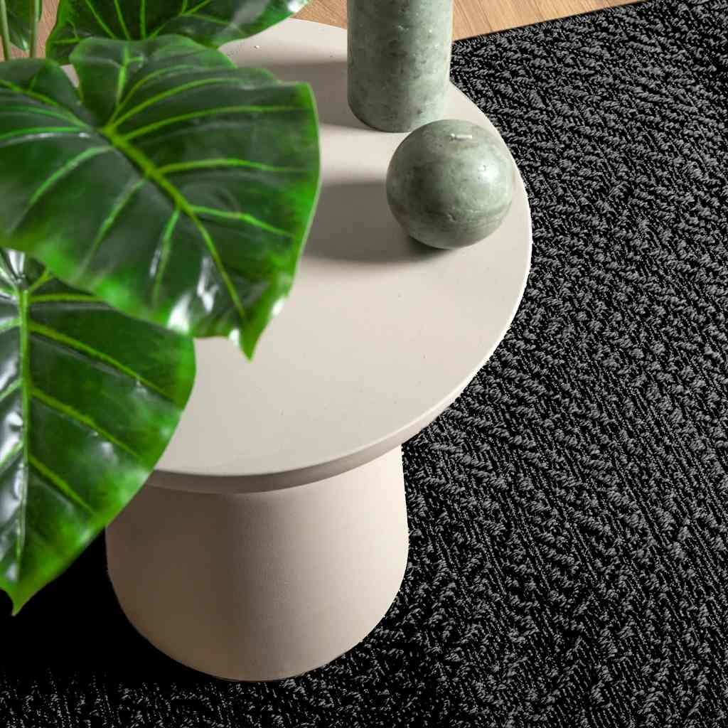 Vidaxl Rug Zizur inne og utenfor 240x340cm Jute Look Anthracite