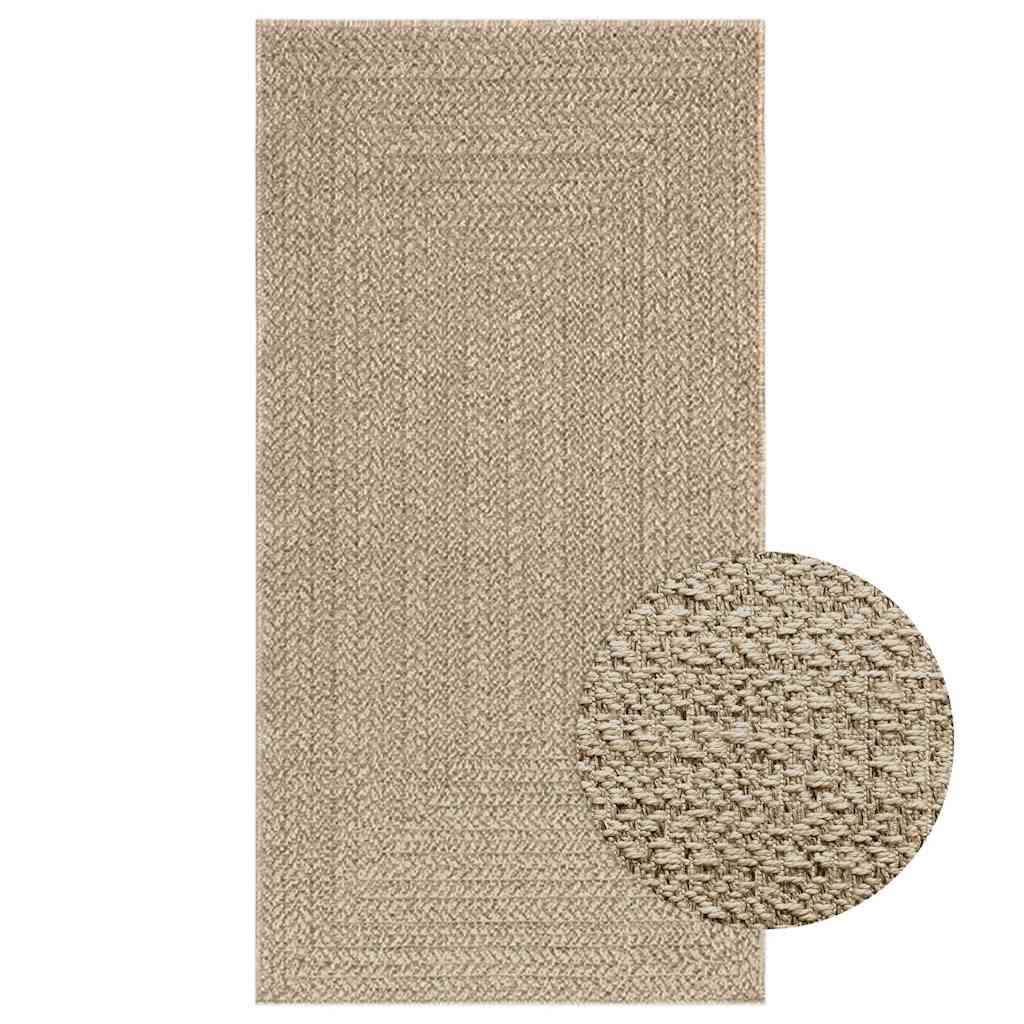 Vidaxl Rug Zizur Beige inde og uden for 80x150 cm jute look