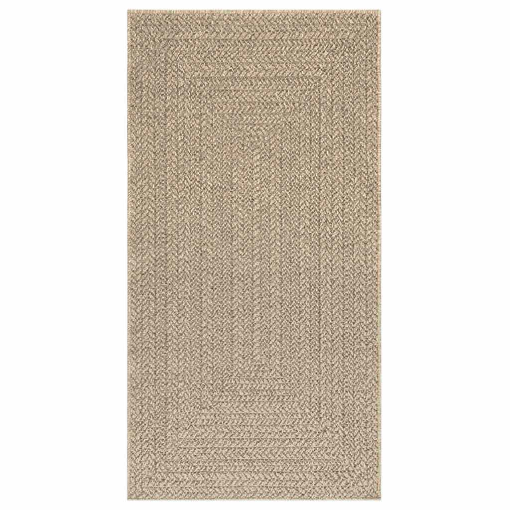 Vidaxl Durg Zizur Beige wewnątrz i na zewnątrz 80x150 cm wygląd juty