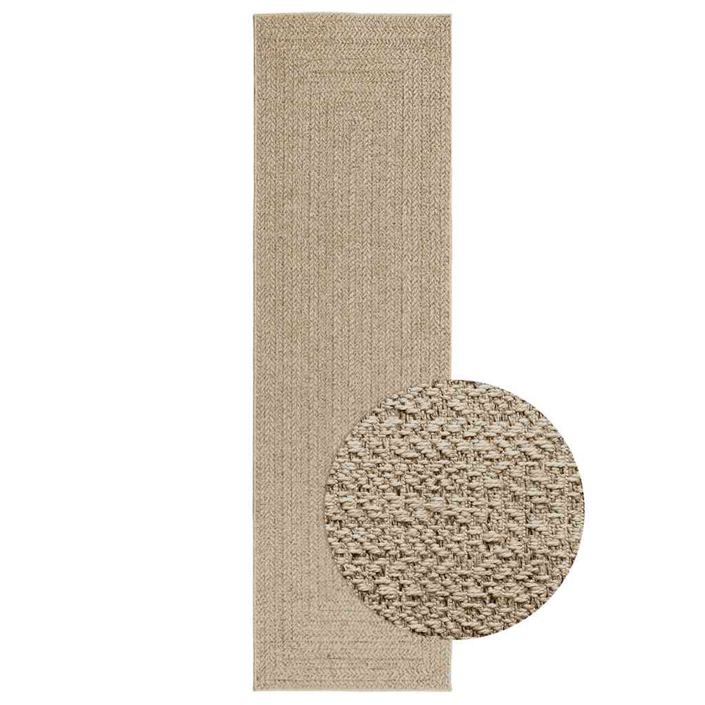 Vidaxl Rug Zizur Beige uvnitř a vně 80x250 cm juta vzhledu