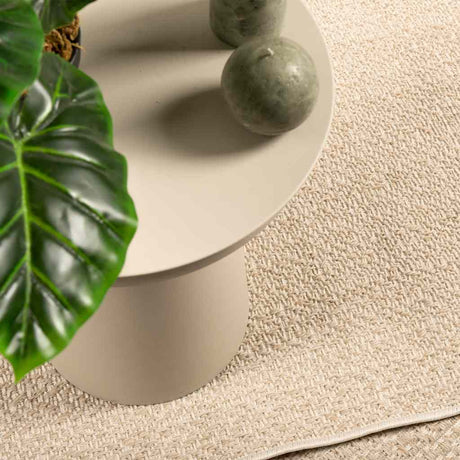 Vidaxl vloerkleed zizur beige binnen en buiten 80x250 cm jute look