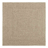 Vidaxl vloerkleed zizur beige binnen en buiten 120x120 cm jute look