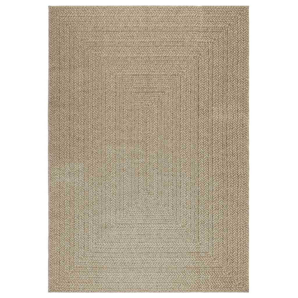 Vidaxl vloerkleed zizur beige binnen en buiten 160x230 cm jute look