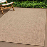 Vidaxl vloerkleed zizur beige binnen en buiten 200x200 cm jute look