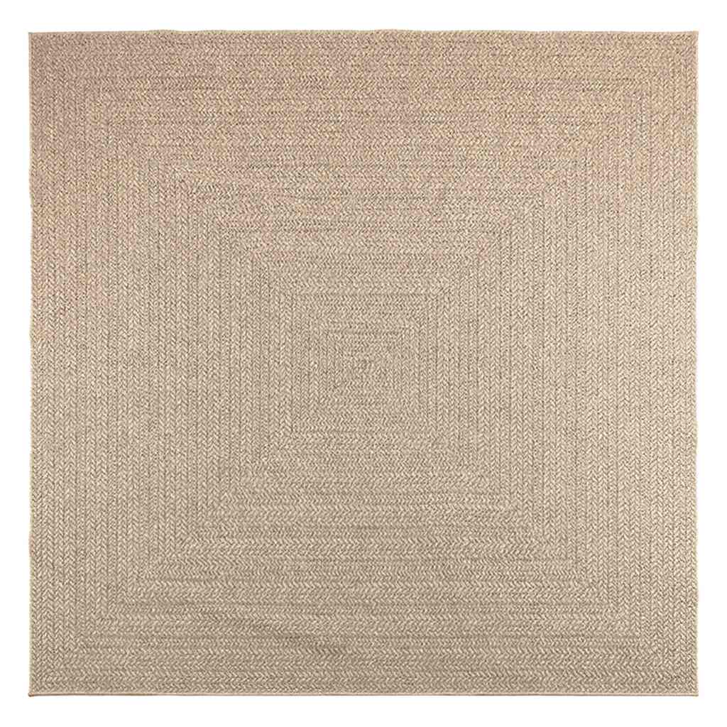 Vidaxl rug zizur baige bannen an ausserhalb 240x240 cm Jute kucken