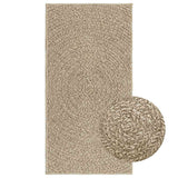 Vidaxl Rug Zizur beige inden for og uden for 60x110 cm jute look