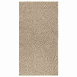 Vidaxl Rug Zizur beige all'interno e all'esterno 80x150 cm look da iuta