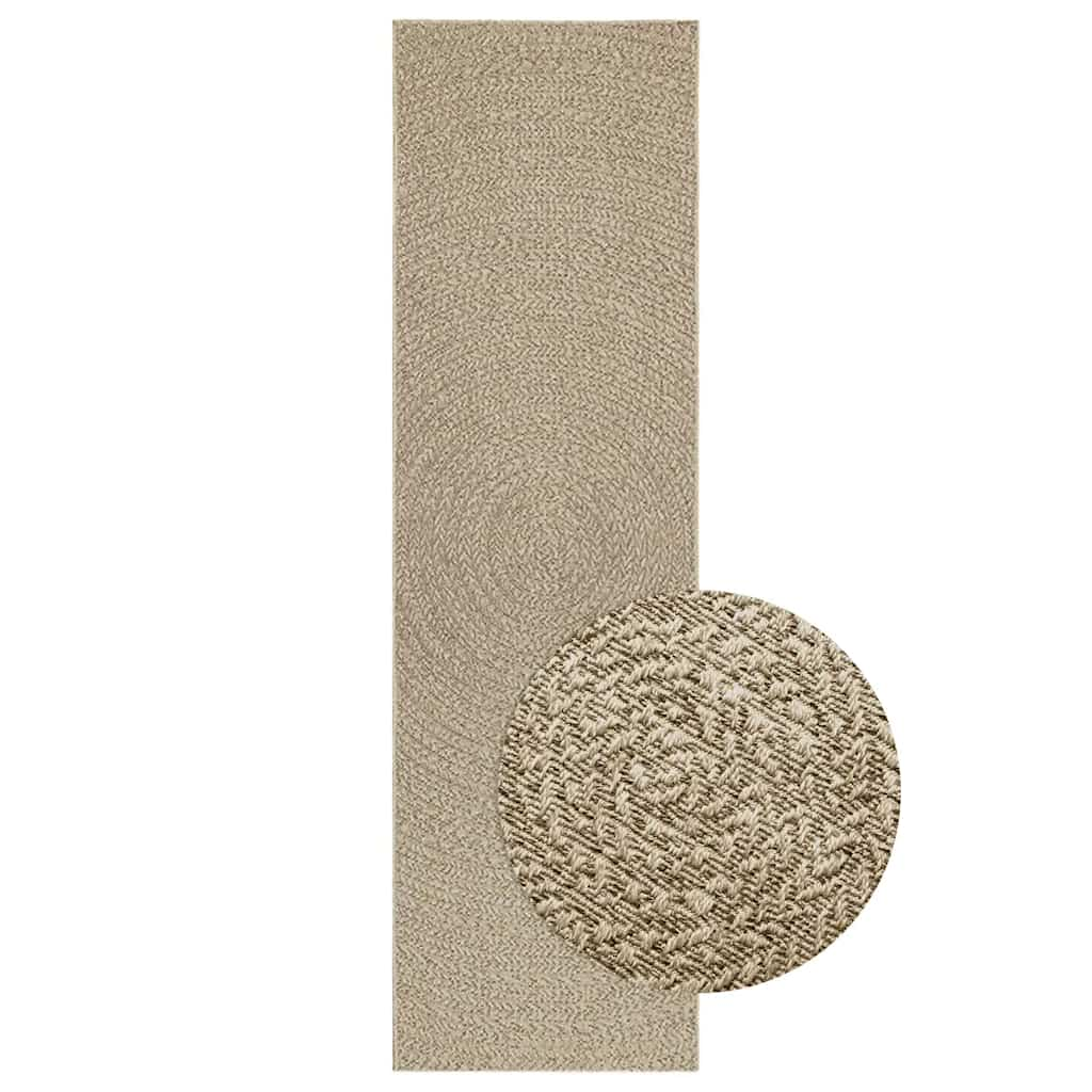 Vidaxl Rug Zizur Beige dentro y fuera de 80x250 cm de yute Look