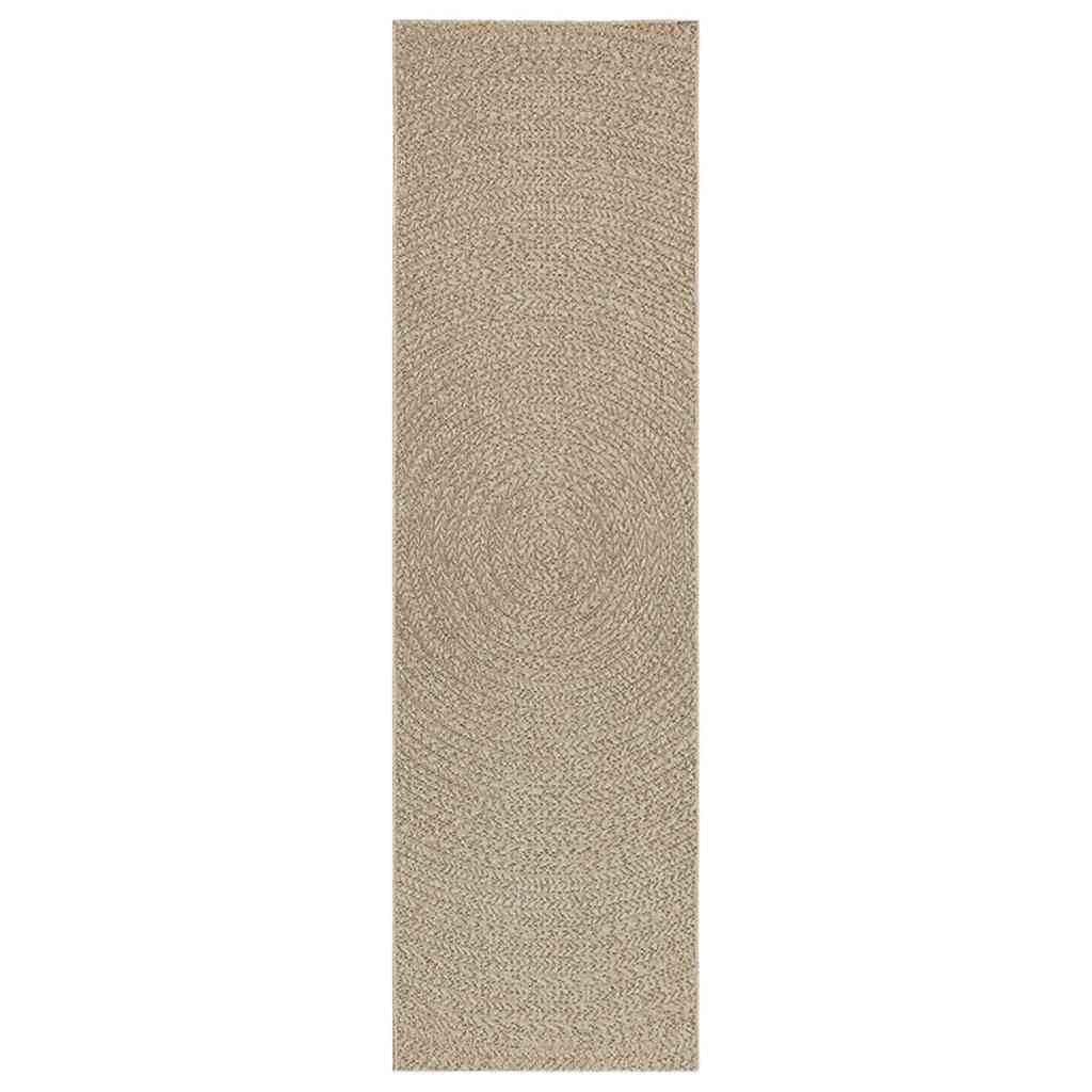 Vidaxl Rug Zizur Beige dentro y fuera de 80x250 cm de yute Look