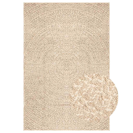 Vidaxl vloerkleed zizur beige binnen en buiten 200x290 cm jute look