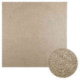 Vidaxl Rug Zizur Beige inni og utenfor 240x240 cm Jute Look